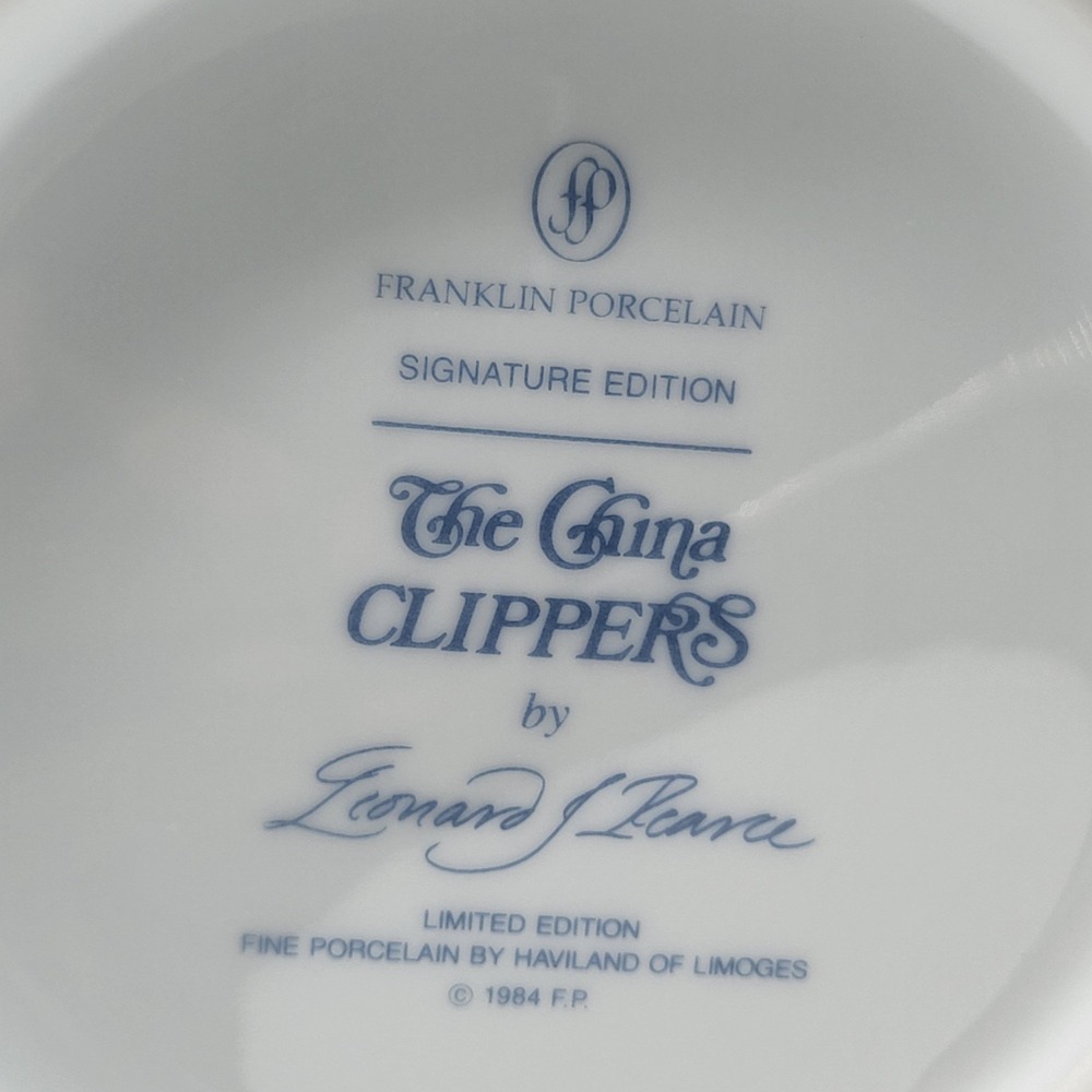 "The China Clippers" Stein By Leonard J Pearce 1984 Franklin Porcelain - Picture 10 of 12